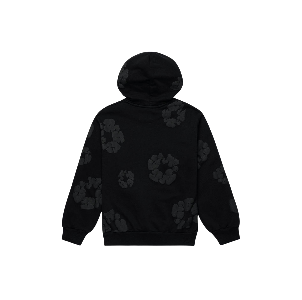 Denim Tears Cotton Wreath Hoodie Black Monochrome