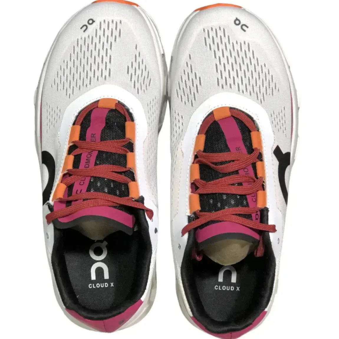 On Men's Cloudmonster White/Pink