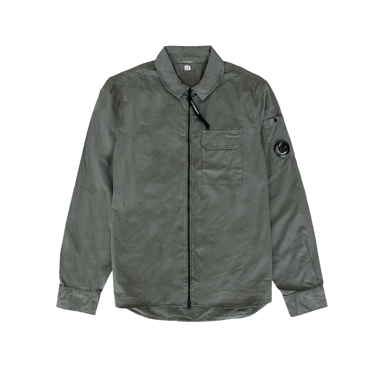 C.P. COMPANY Shirt Longsleeve Gabardine Green