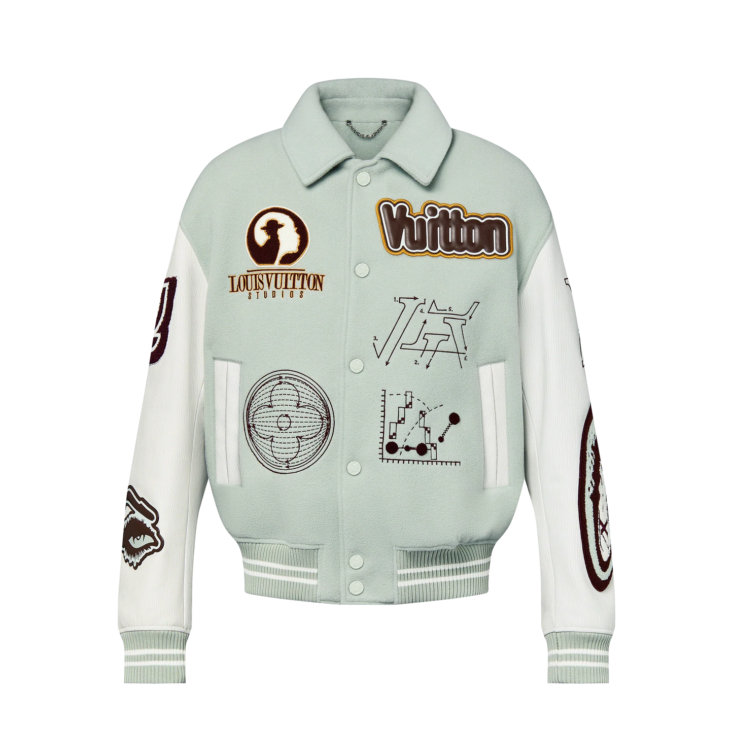 Louis Vuitton University Jacket Leather Details