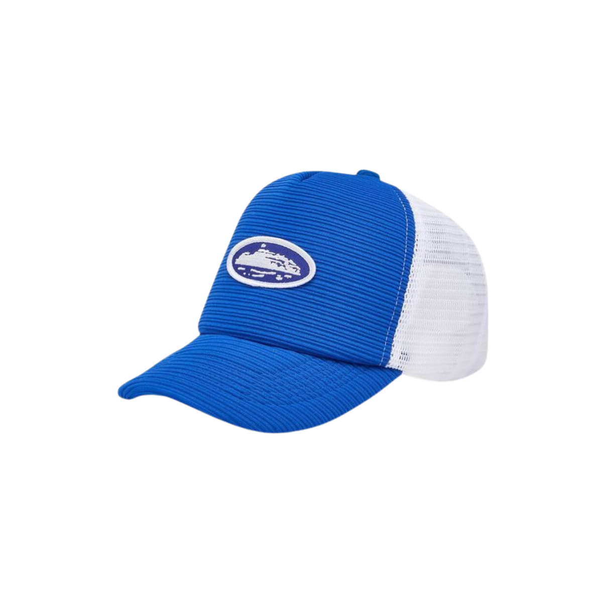 Corteiz Short Peak Trucker Hat Royal Blue