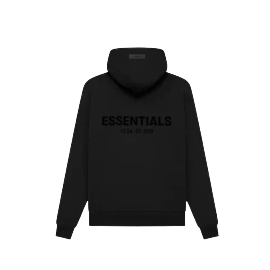 Essentials Pullover Chest Logo Hoodie Stretch Limo