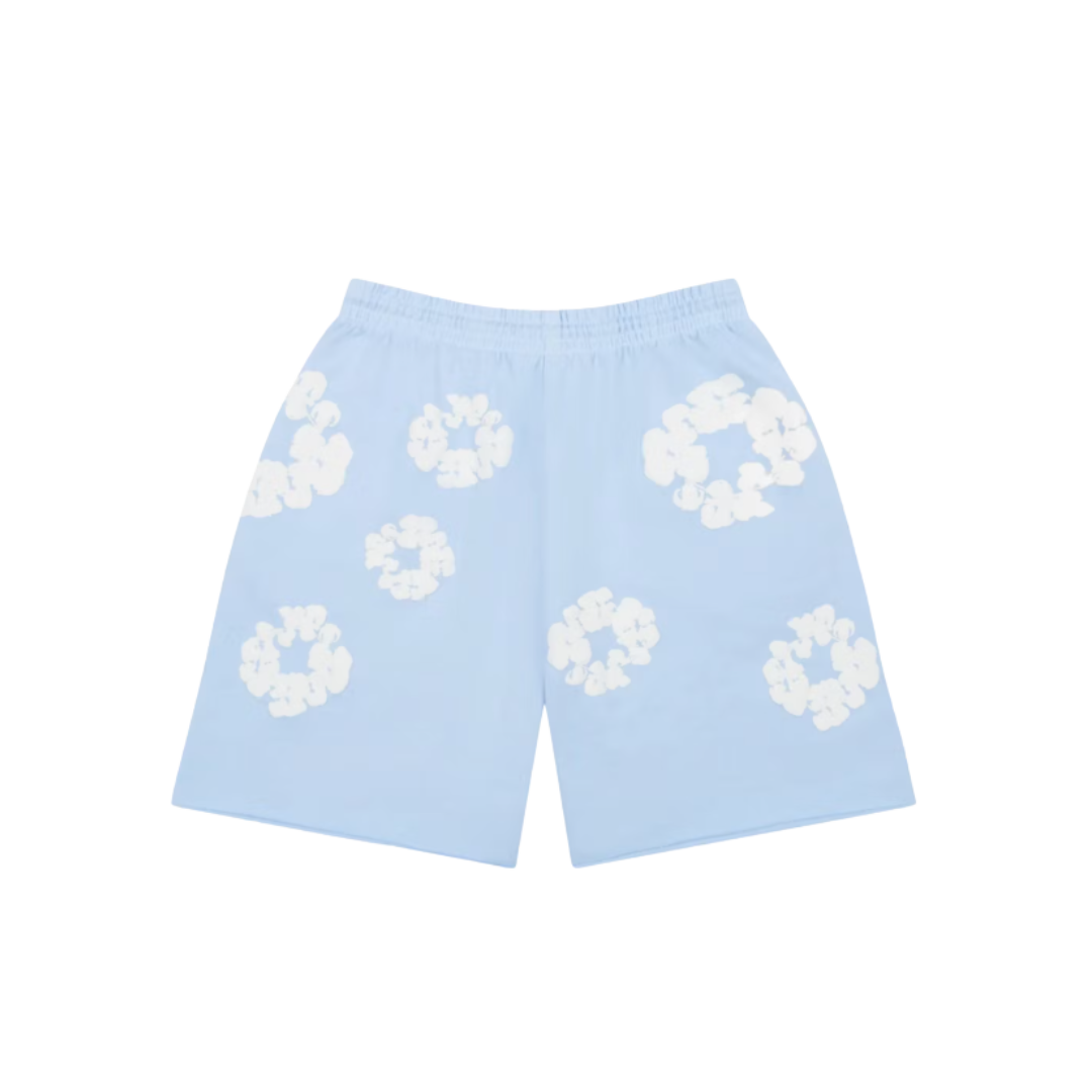 Denim Tears The Cotton Wreath Shorts Blue