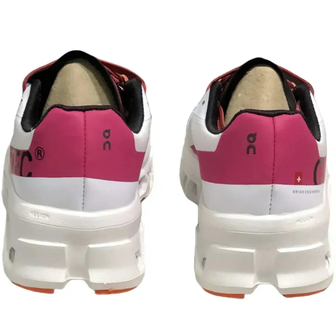 On Women's Cloudmonster White/Pink