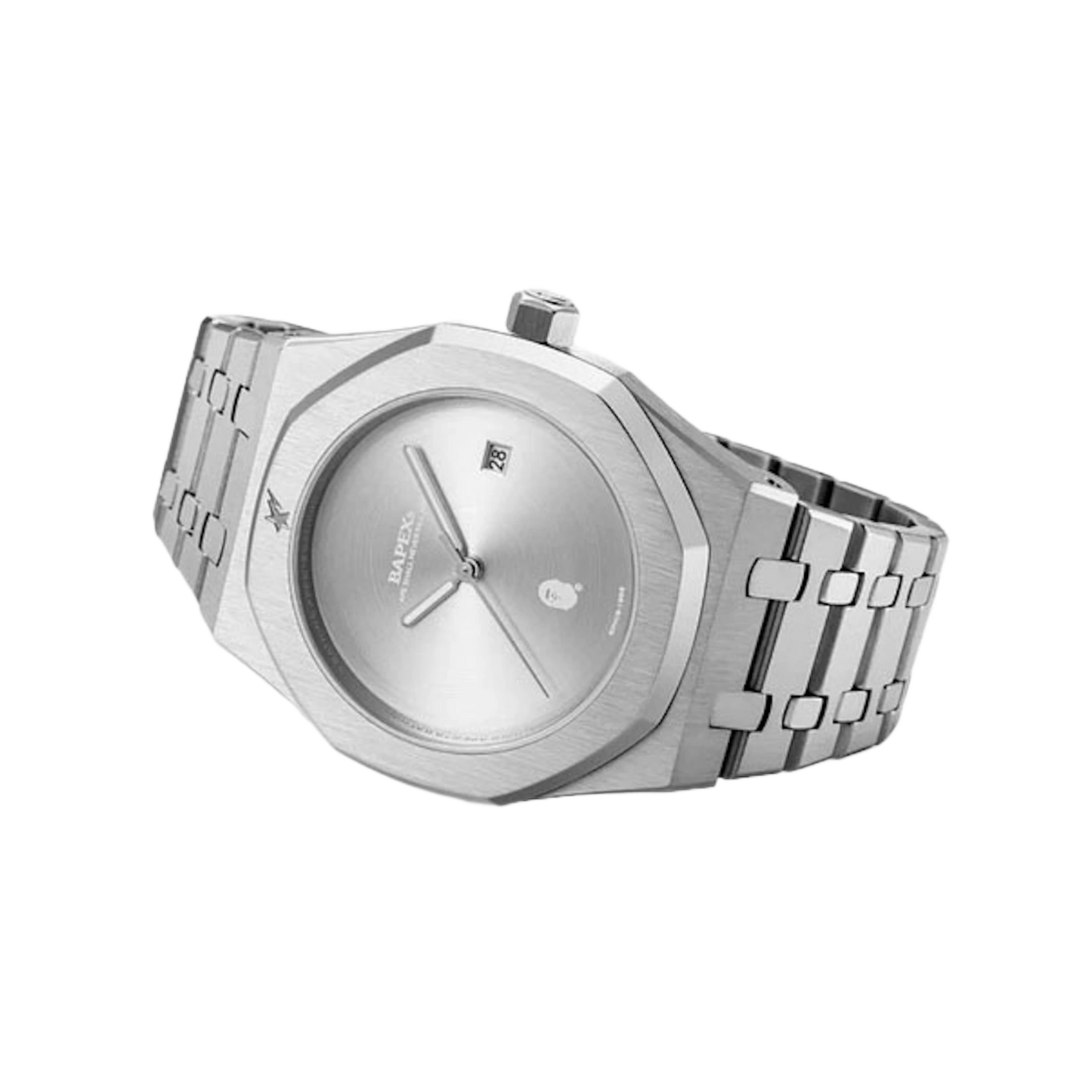 BAPE Type 9 BAPEX Watch Silver