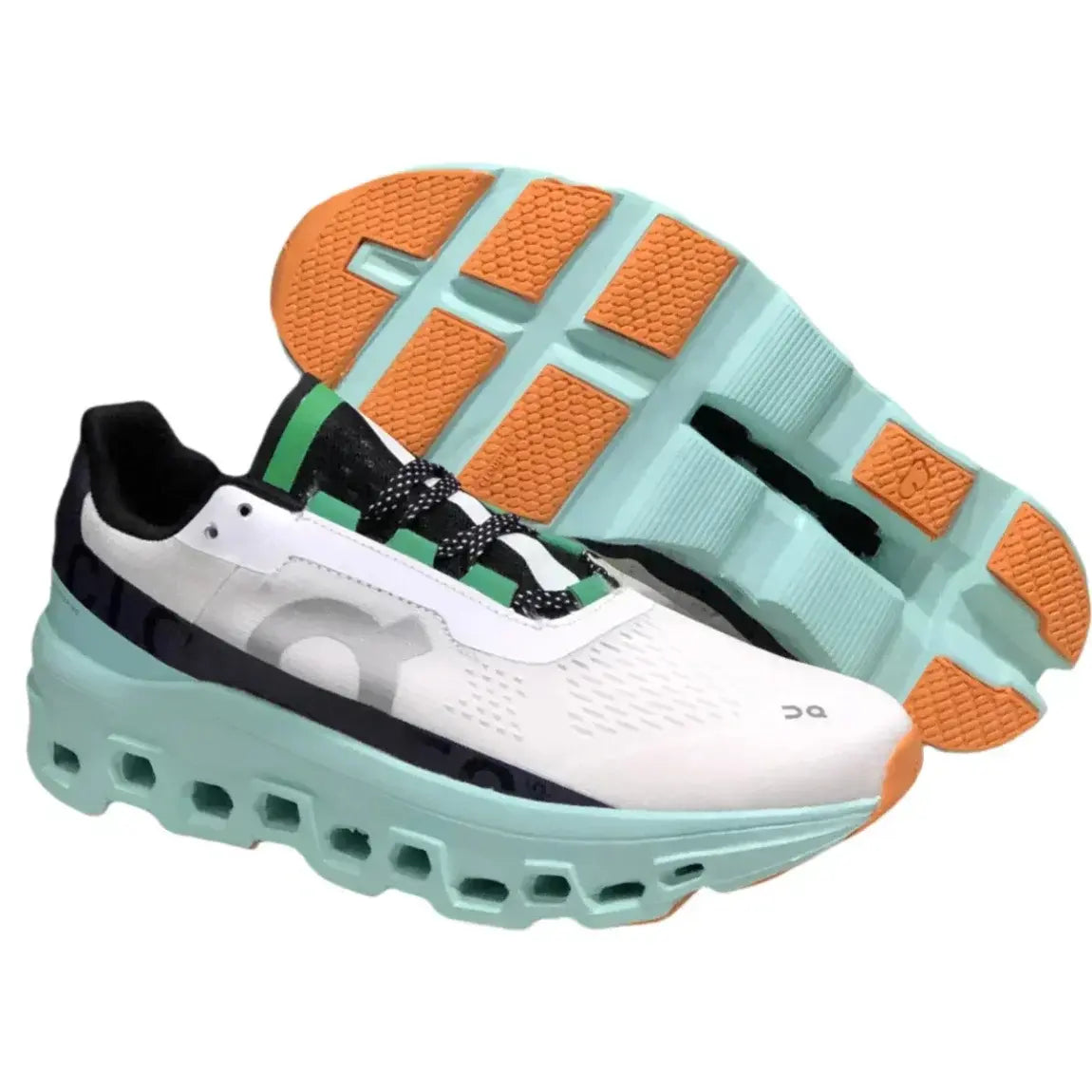 On Men's Cloudmonster  White/Green