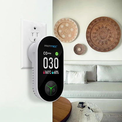 Protmex Portable Carbon Monoxide Detectors & Natural Gas Detector Plug in