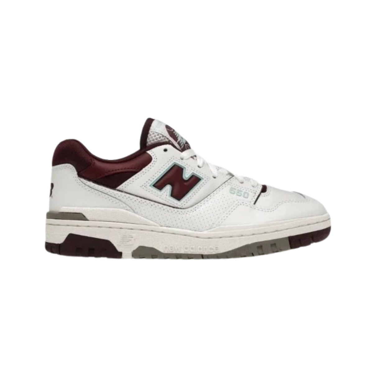 New Balance 550 Burgundy Cyan