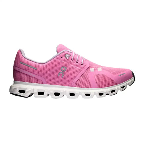 On Women's Cloud 6 Raspberry/White