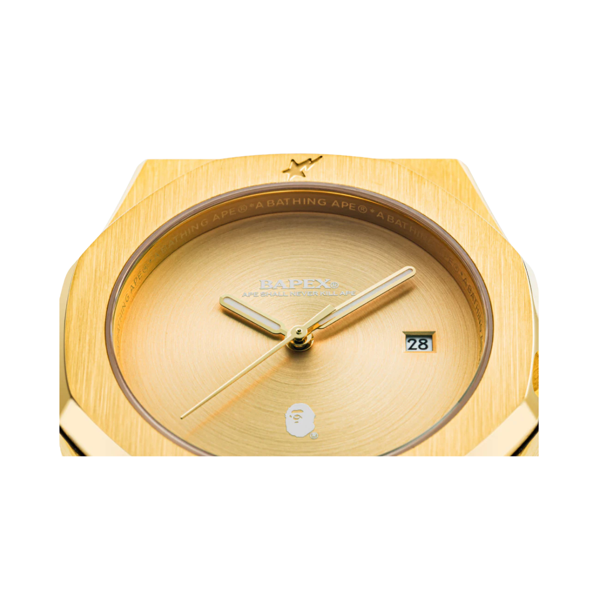 BAPE Type 9 BAPEX Watch Gold