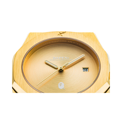 BAPE Type 9 BAPEX Watch Gold