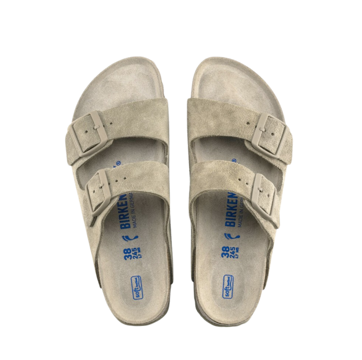 Birkenstock Arizona Suede Faded Khaki