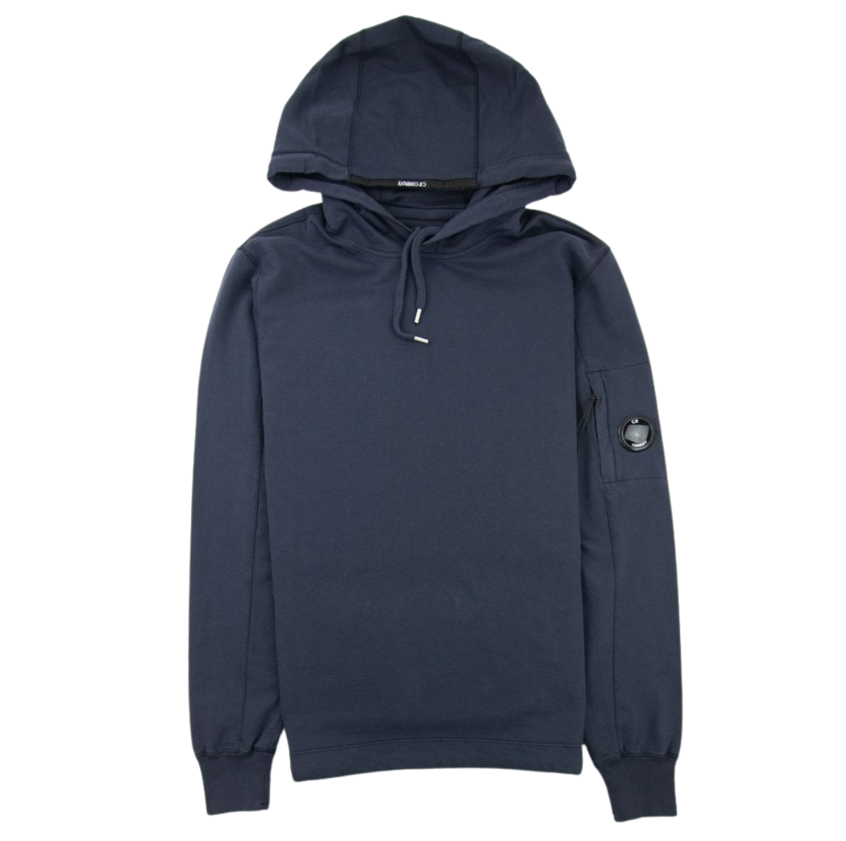 CP Company Sweatshirt Hooded Open Light Fleece Navy