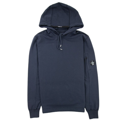CP Company Sweatshirt Hooded Open Light Fleece Navy