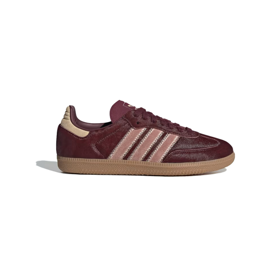 Adidas Samba OG Maroon Sand Strata Pony