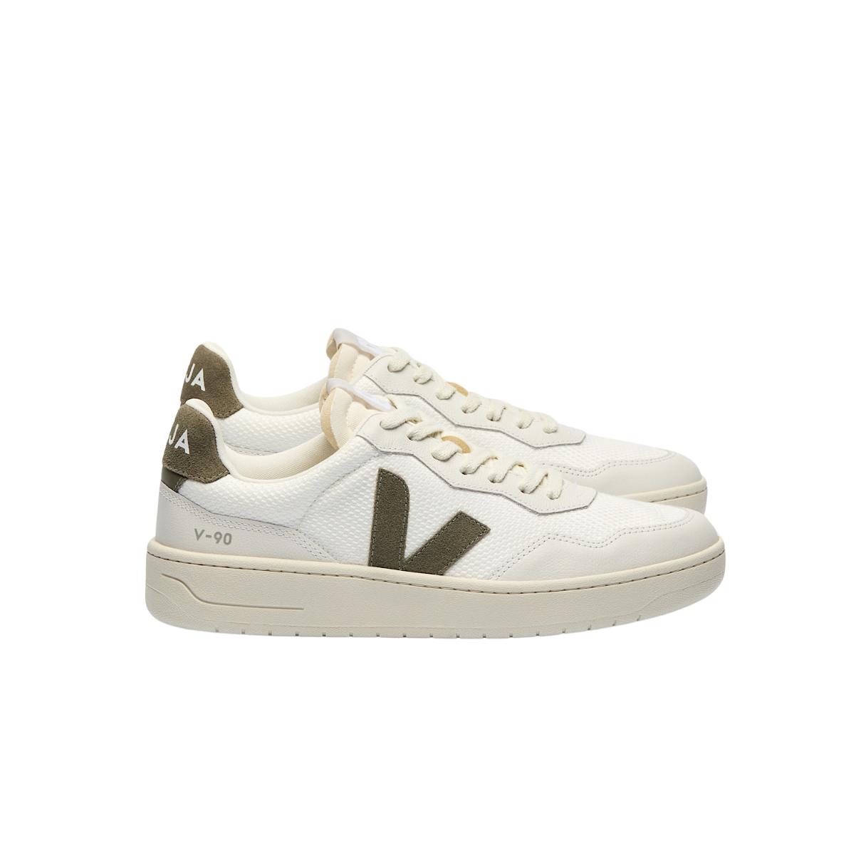 Veja V-90 B-mesh White Kaki