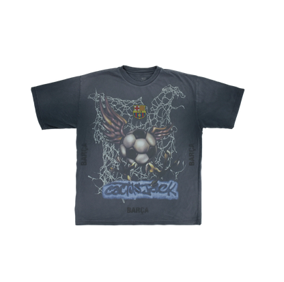 Travis Scott x FC Barcelona Washed Spray Logo Tee