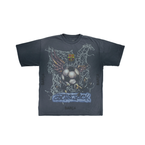 Travis Scott x FC Barcelona Washed Spray Logo Tee