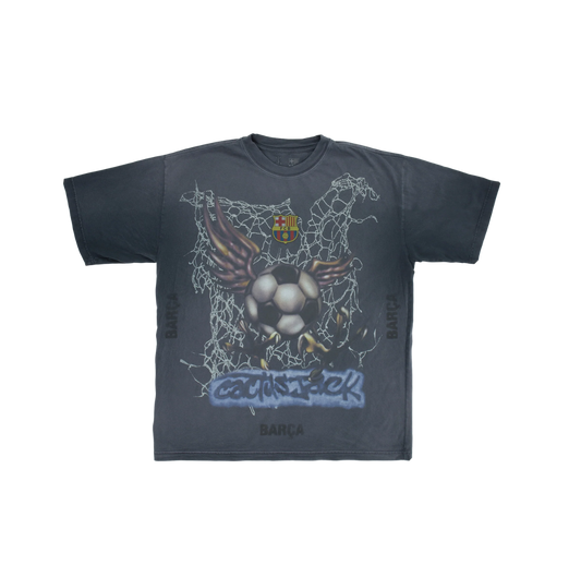 Travis Scott x FC Barcelona Washed Spray Logo Tee