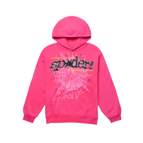 Sp5der Web Hoodie Magenta