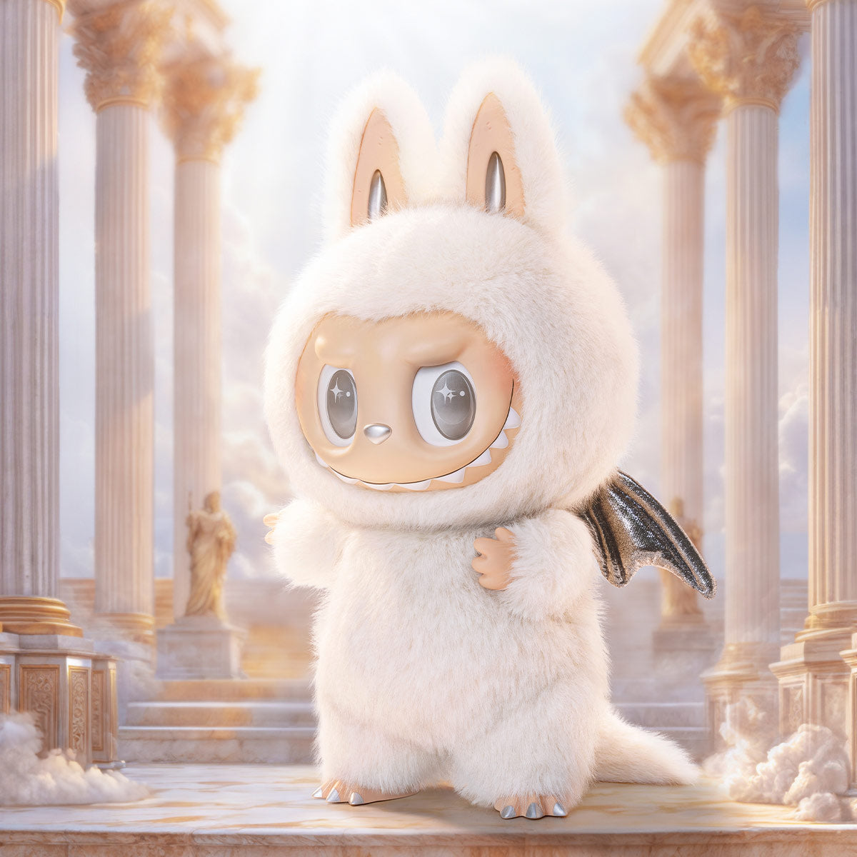 Labubu The Monster Zimomo Angel In Clouds Vinyl Face Doll