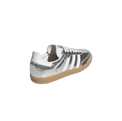 adidas Samba OG Silver Metallic Cracked Leather