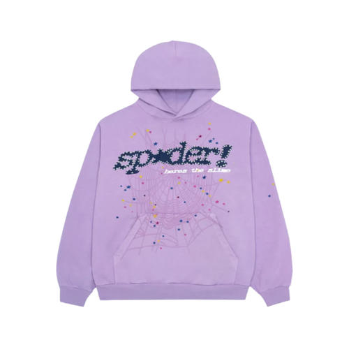 Sp5der Acai Hoodie Purple