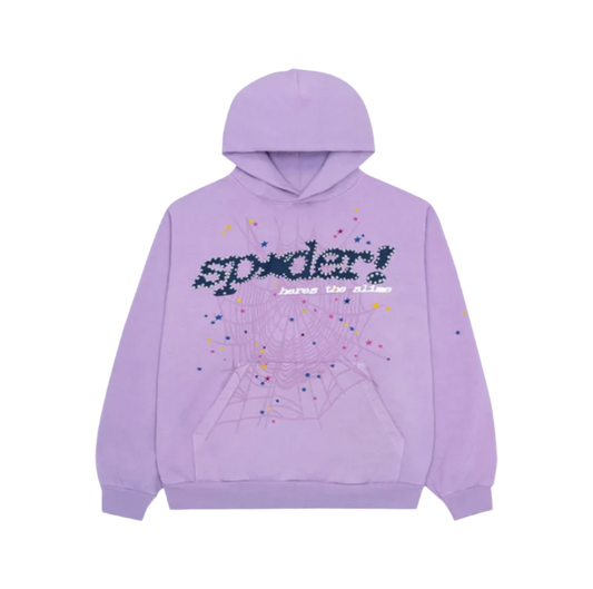 Sp5der Acai Hoodie Purple