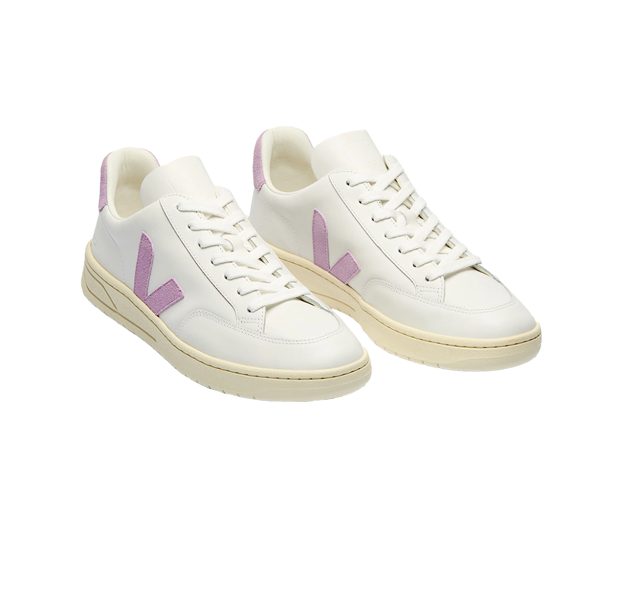 Veja V-12 Leather White Orchid