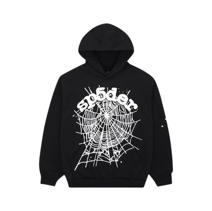Sp5der OG Web Hoodie Black