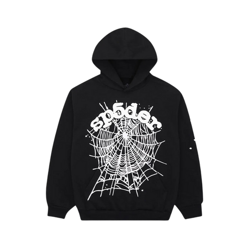 Sp5der OG Web Hoodie Black