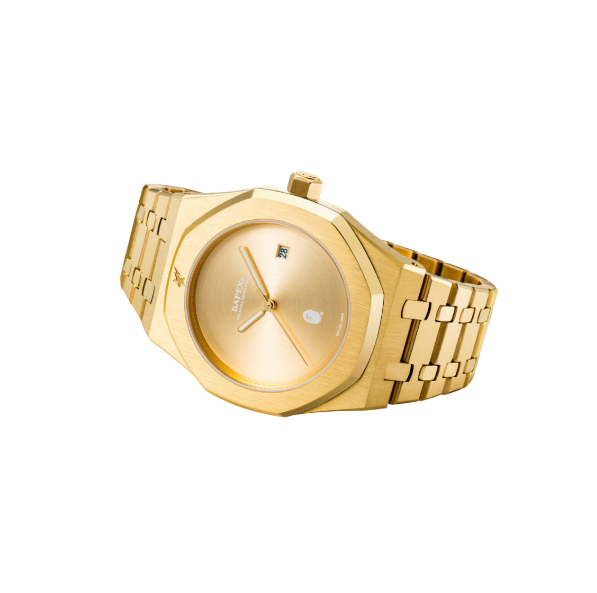 BAPE Type 9 BAPEX Watch Gold