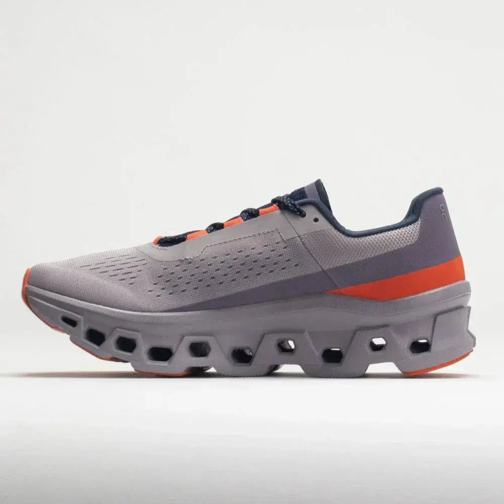On Men's Cloudmonster  Pearl/Flame