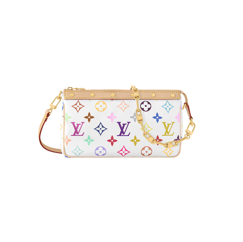 Louis Vuitton x Takashi Murakami Pochette Accessoires White Multicolored