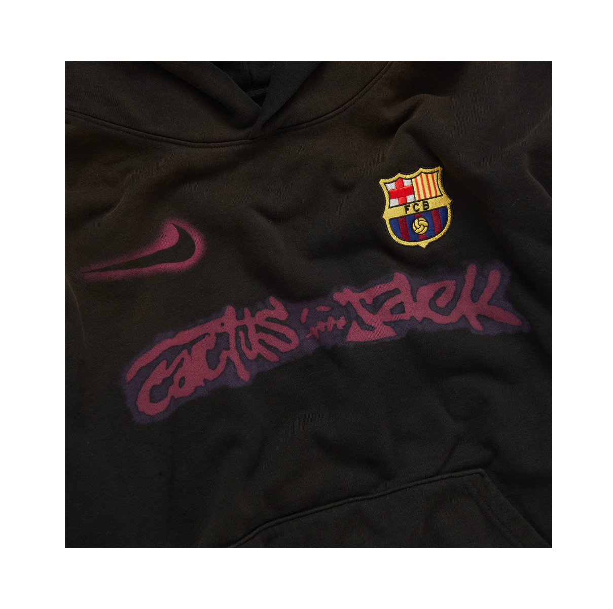 Travis Scott x Nike x FC Barcelona Spray Logo Hoodie