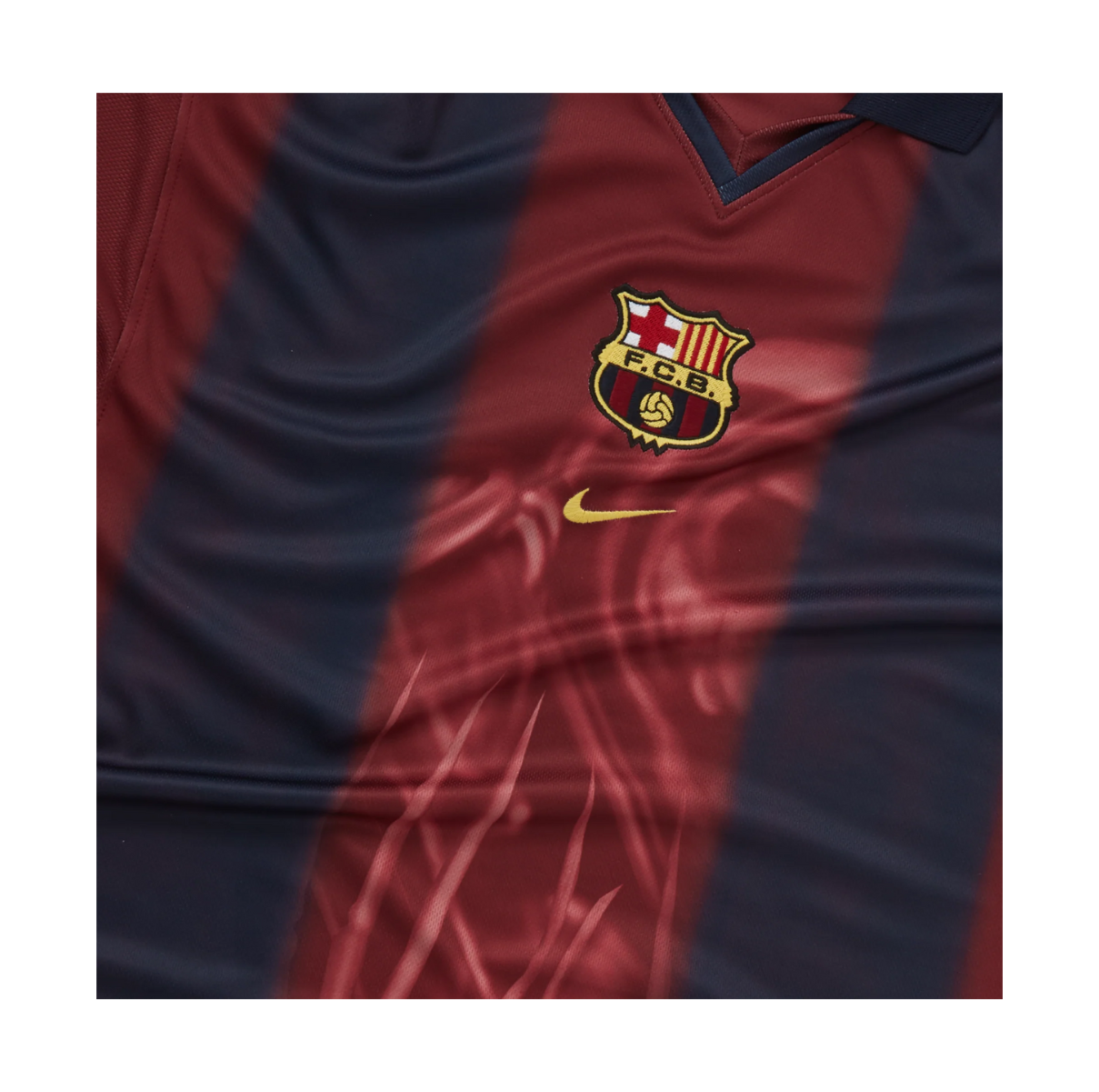 Travis Scott x Nike x FC Barcelona Retro 2000/01 Home Skeleton Jersey