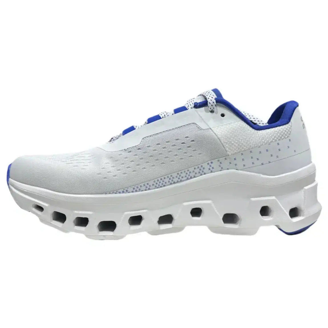 On Men's Cloudmonster  White/Blue
