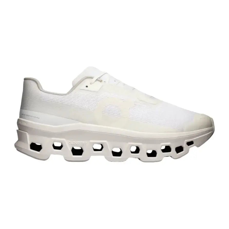 On Men's Cloudmonster Void  White/White