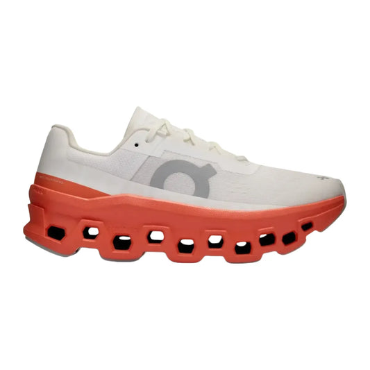 On Women's Cloudmonster  White/Red