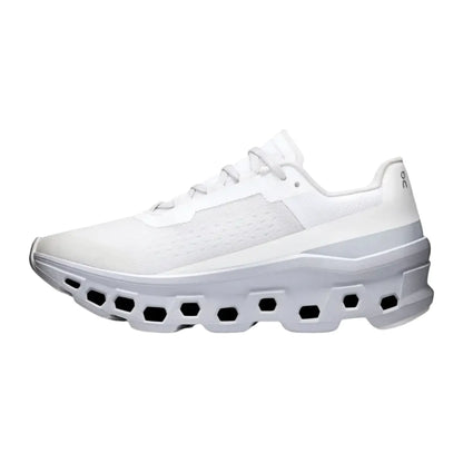 On Men's Cloudmonster  White/Glacier