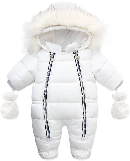 Baby Winter Snowsuit – Warm Hooded Jumpsuit