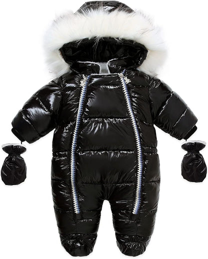 Baby Winter Snowsuit – Warm Hooded Jumpsuit