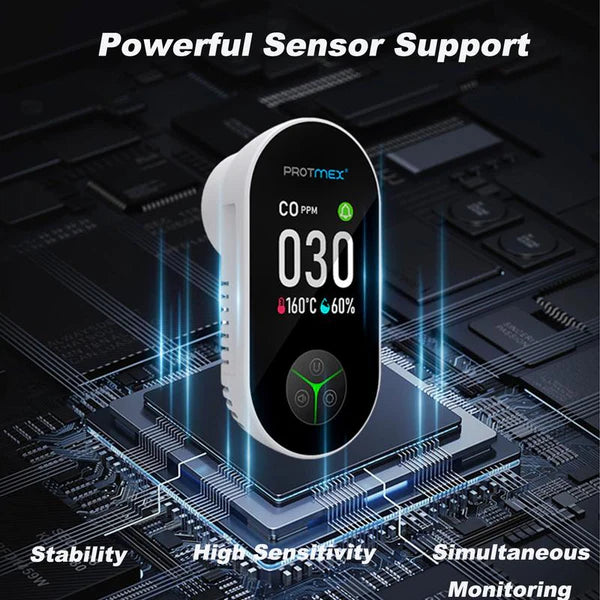 Protmex Portable Carbon Monoxide Detectors & Natural Gas Detector Plug in