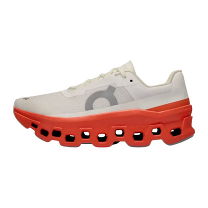 On Men's Cloudmonster  White/Red