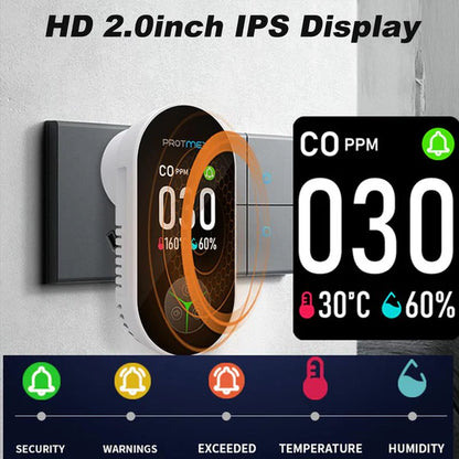 Protmex Portable Carbon Monoxide Detectors & Natural Gas Detector Plug in