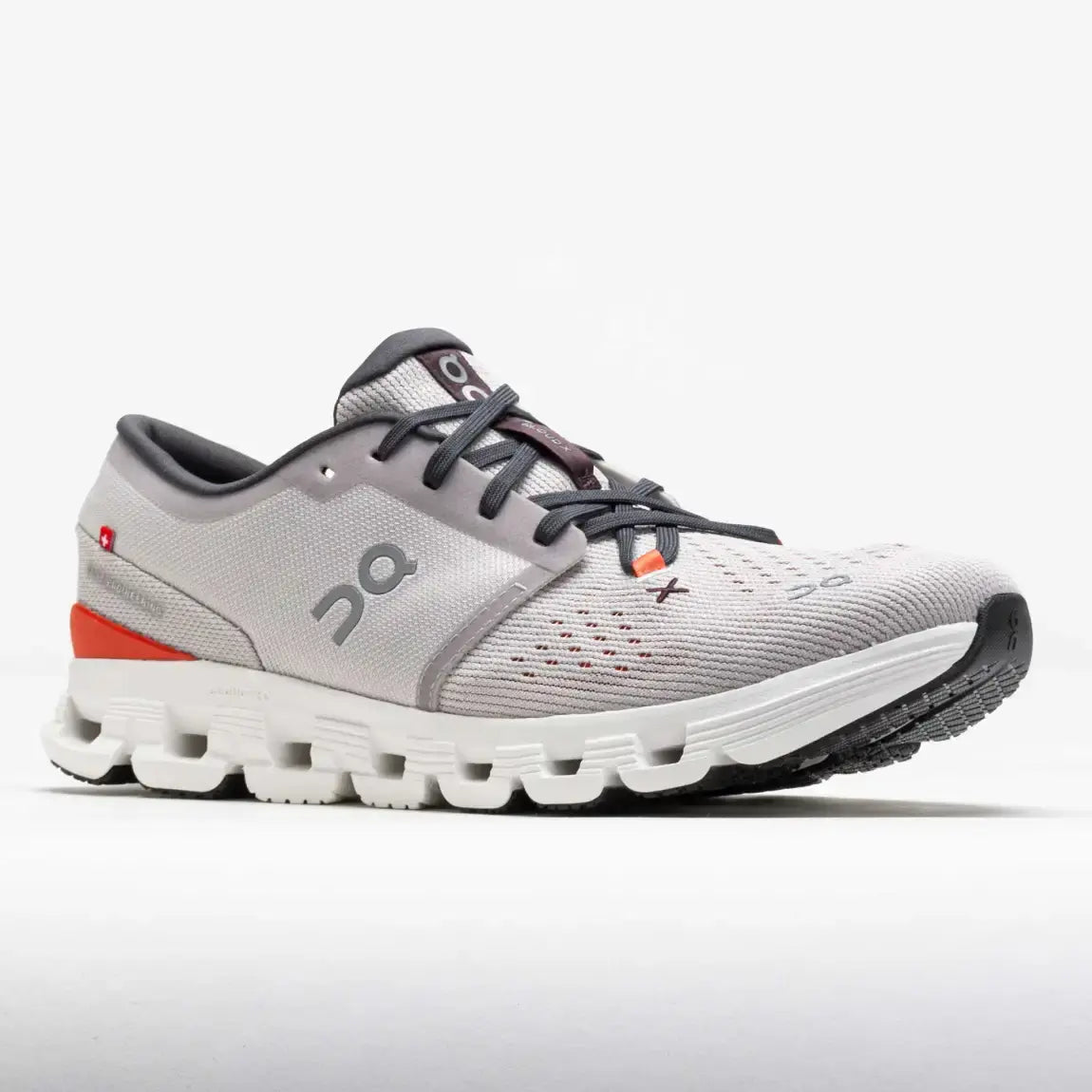 On Men's Cloud X 4  Silver/Flame