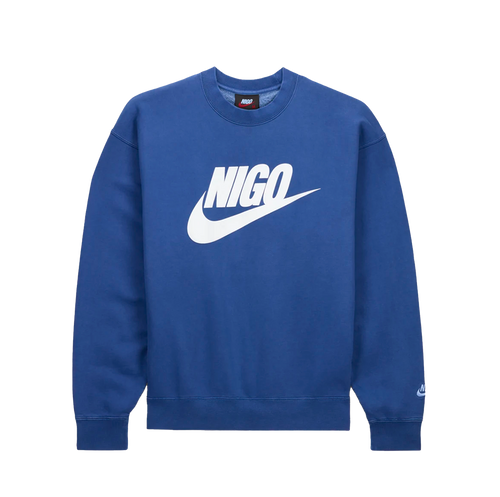 Nike x Nigo Fleece Crew Neck Sweatshirt Blue