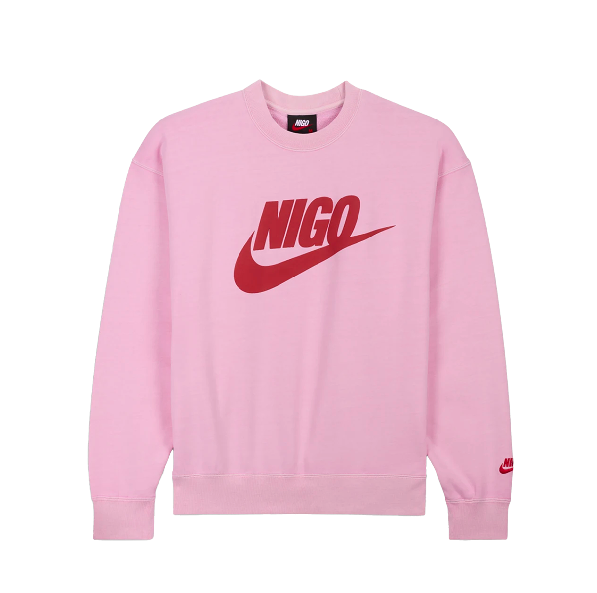Nike x Nigo Fleece Crew Neck Sweatshirt Pink