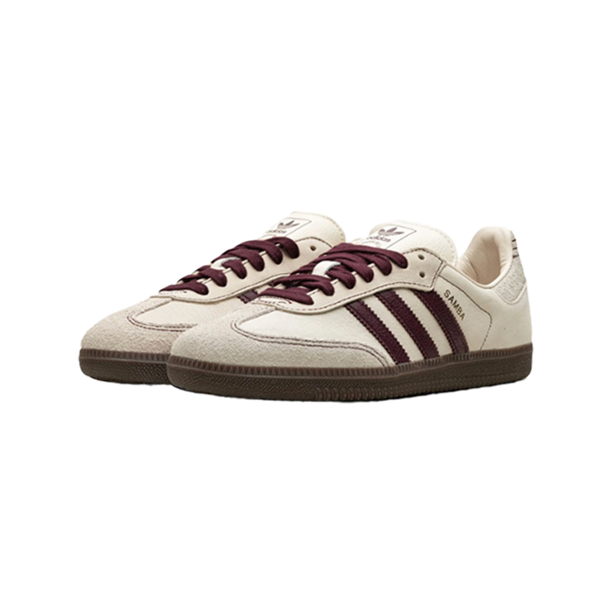 Adidas Samba OG Wonder White Maroon
