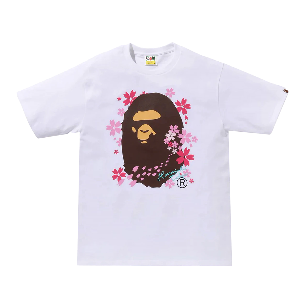 BAPE Sakura Ape Head Tee (SS24) White